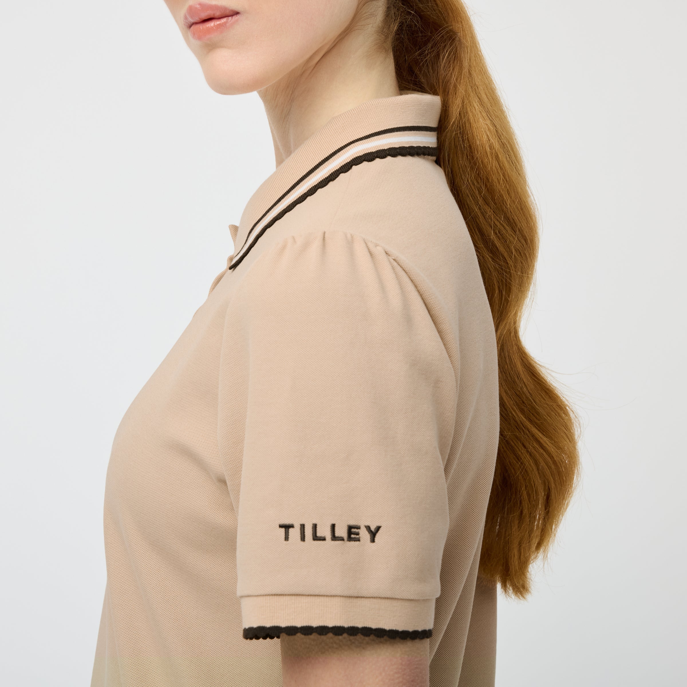 Tilley Preppy Pique Puff Sleeve Polo 恤 產品細節圖 8