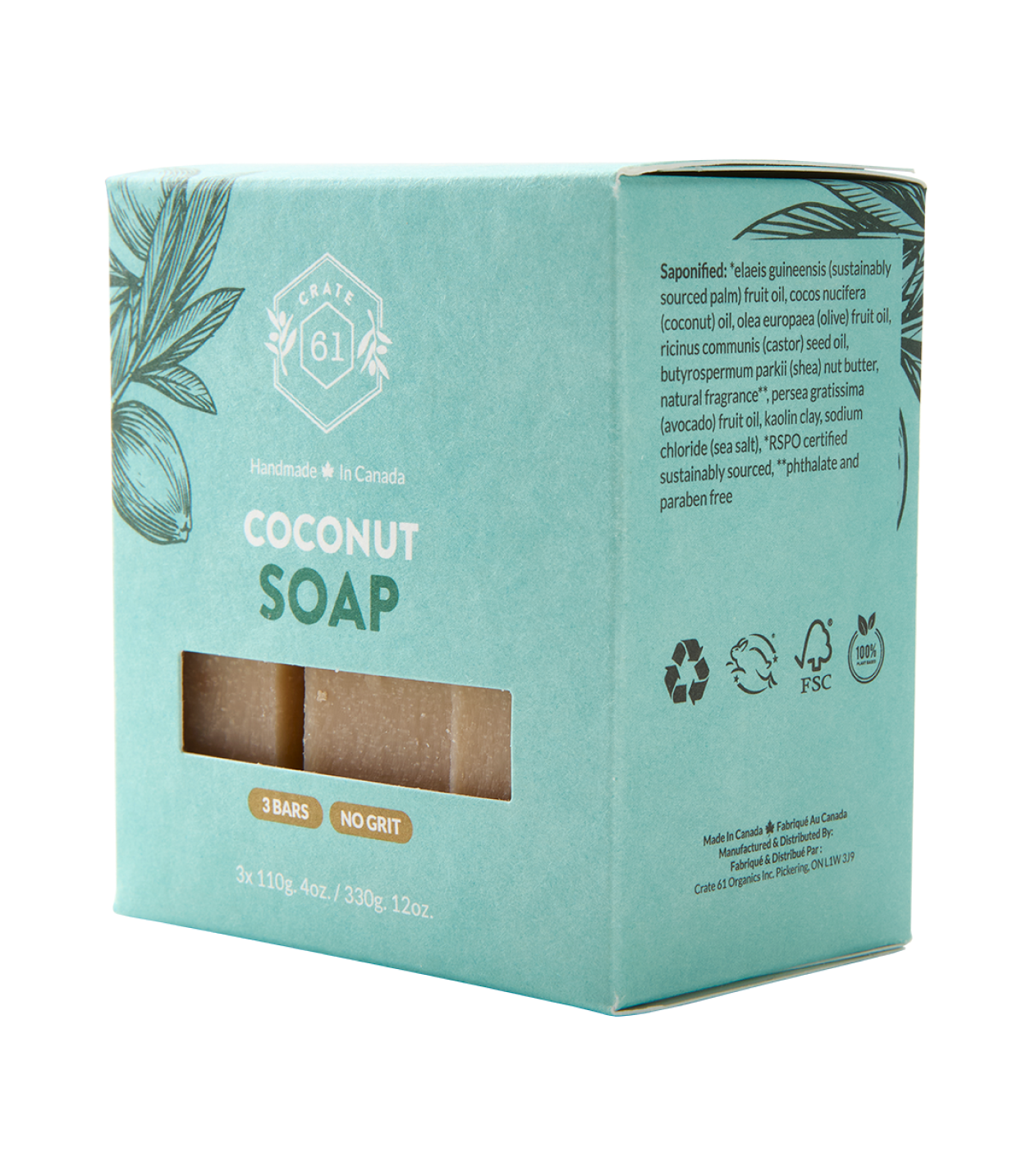 Crate 61 Organics Coconut 手工皂 產品細節圖 10