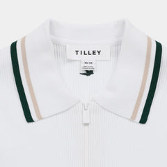 Tilley Stripe Zip Polo 恤 產品細節圖 10