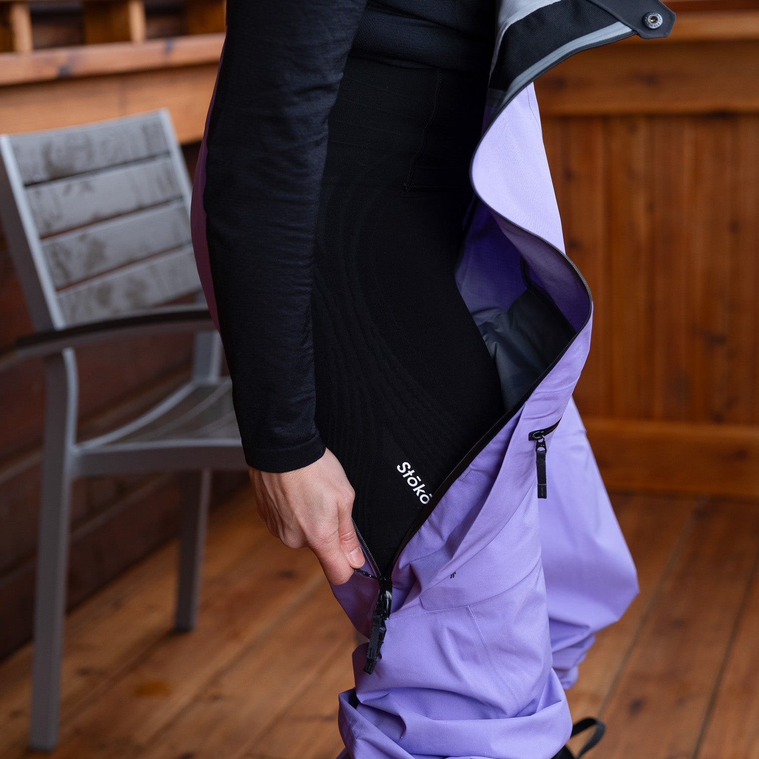Stoko 女裝 Merino 羊毛支撐緊身長褲 產品圖片 11