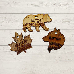 Rocky Mountain Dog Personalized Wooden Shape Dog 寵物名牌s 產品細節圖 11