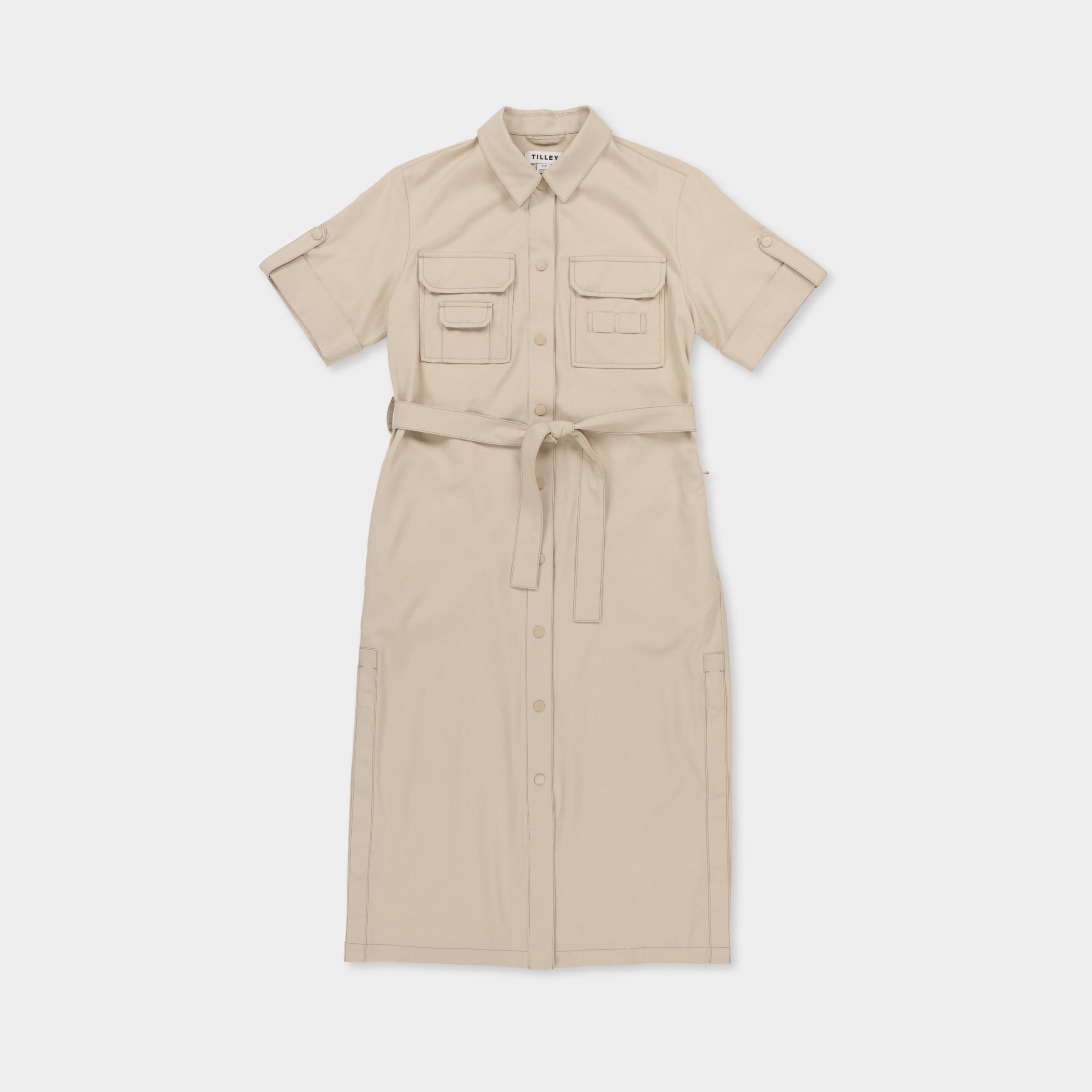 Tilley Tencel 棉質 Safari Midi 連身裙 產品細節圖 12