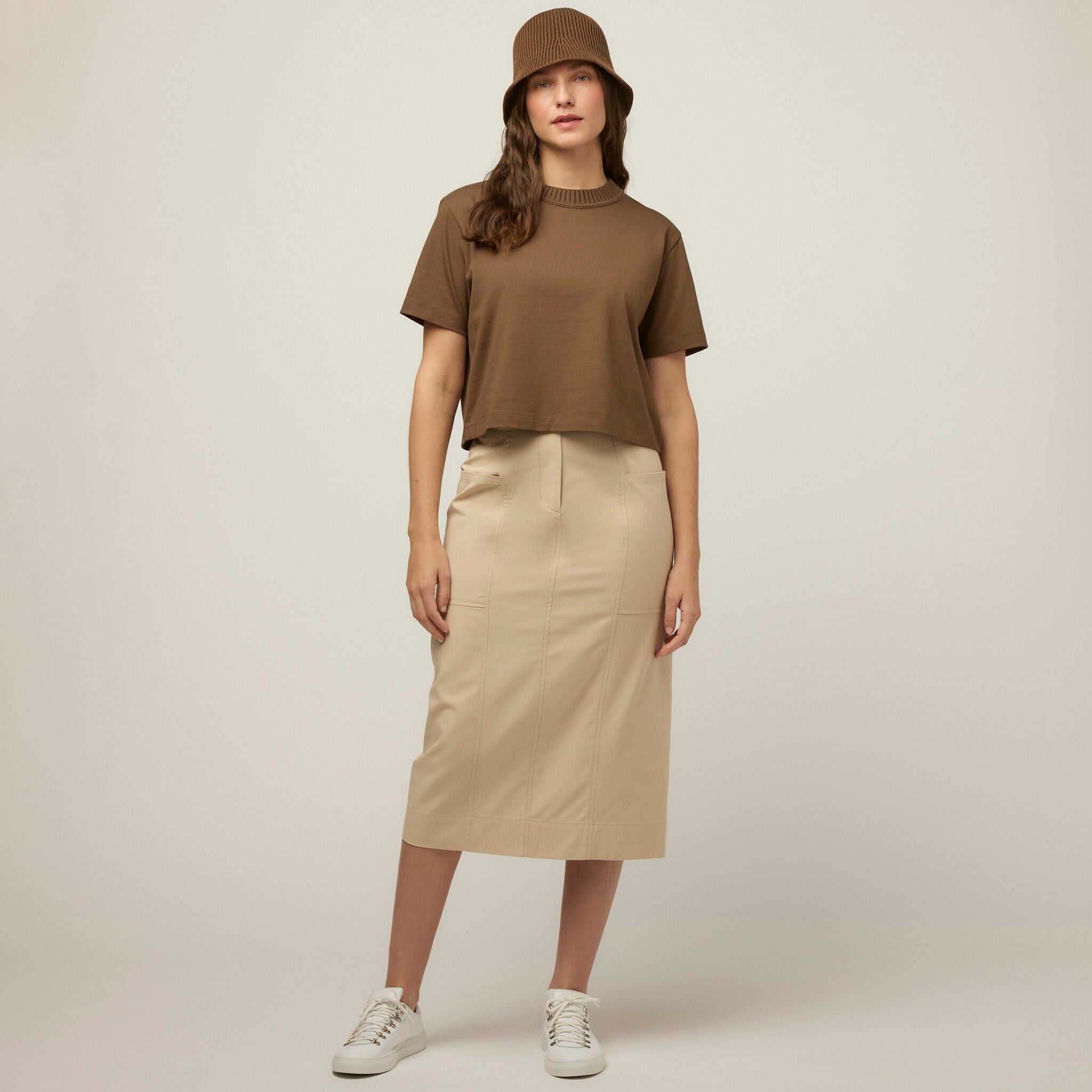 Tilley Rib Neckline Cropped T 恤 產品細節圖 12