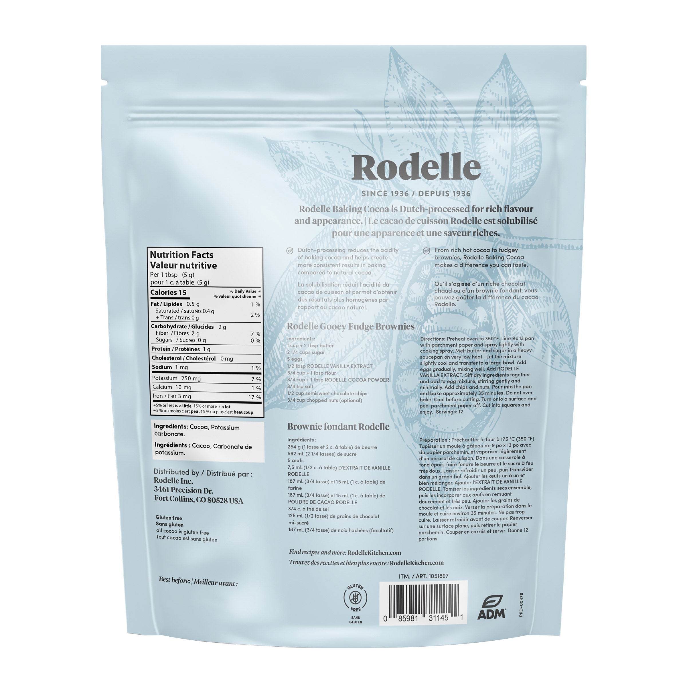 Rodelle 無糖荷蘭式鹼化烘焙可可粉 (700g) 產品圖片 3