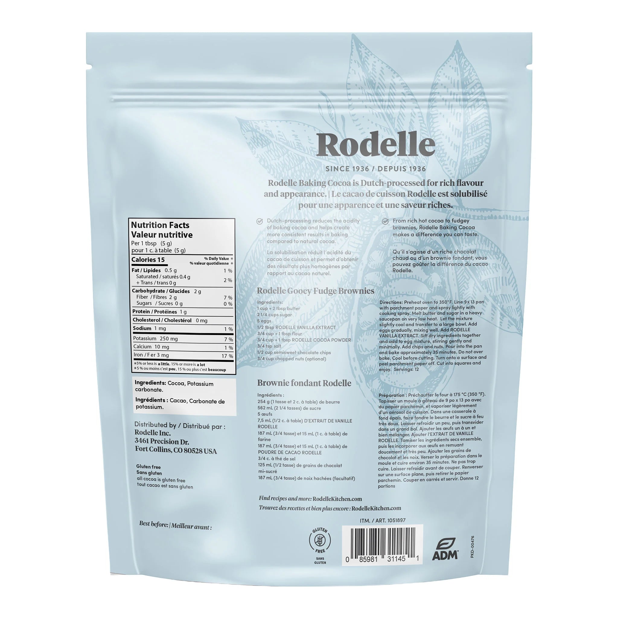 Rodelle 無糖荷蘭式鹼化烘焙可可粉 (700g) 產品圖片 4