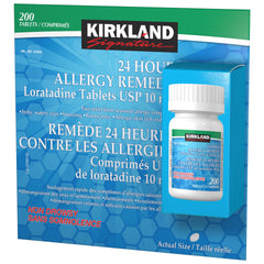 Kirkland Signature Kirkland Signature 24 Hour Allergy Remedy Loratadine 10 mg, 200 Tablets 產品圖片 1