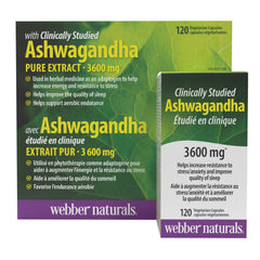Webber Naturals 南非醉茄 3600mg 素食膠囊 (120粒 x 2樽) 產品圖片 3