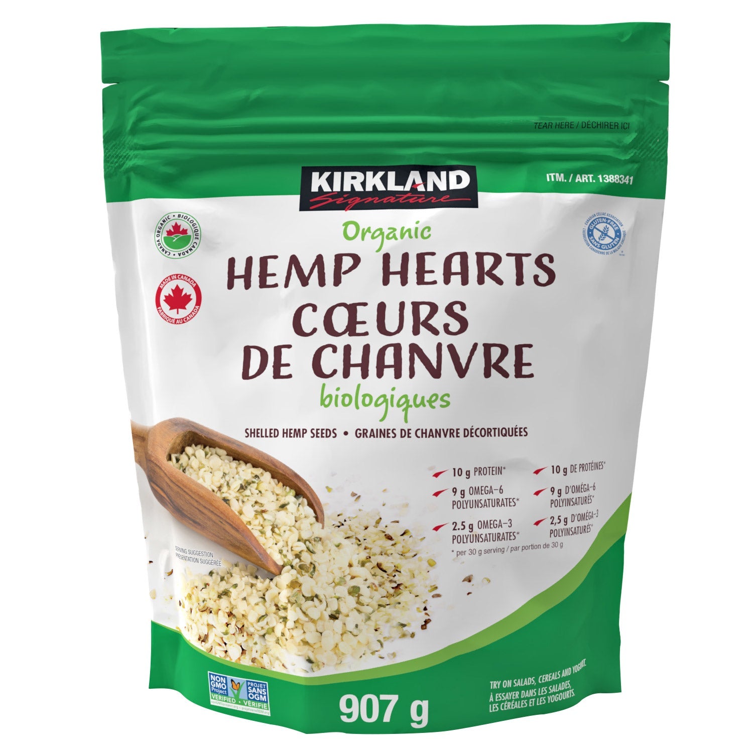 Kirkland Signature 有機去殼大麻籽 Hemp Hearts (907g) 產品圖片 1