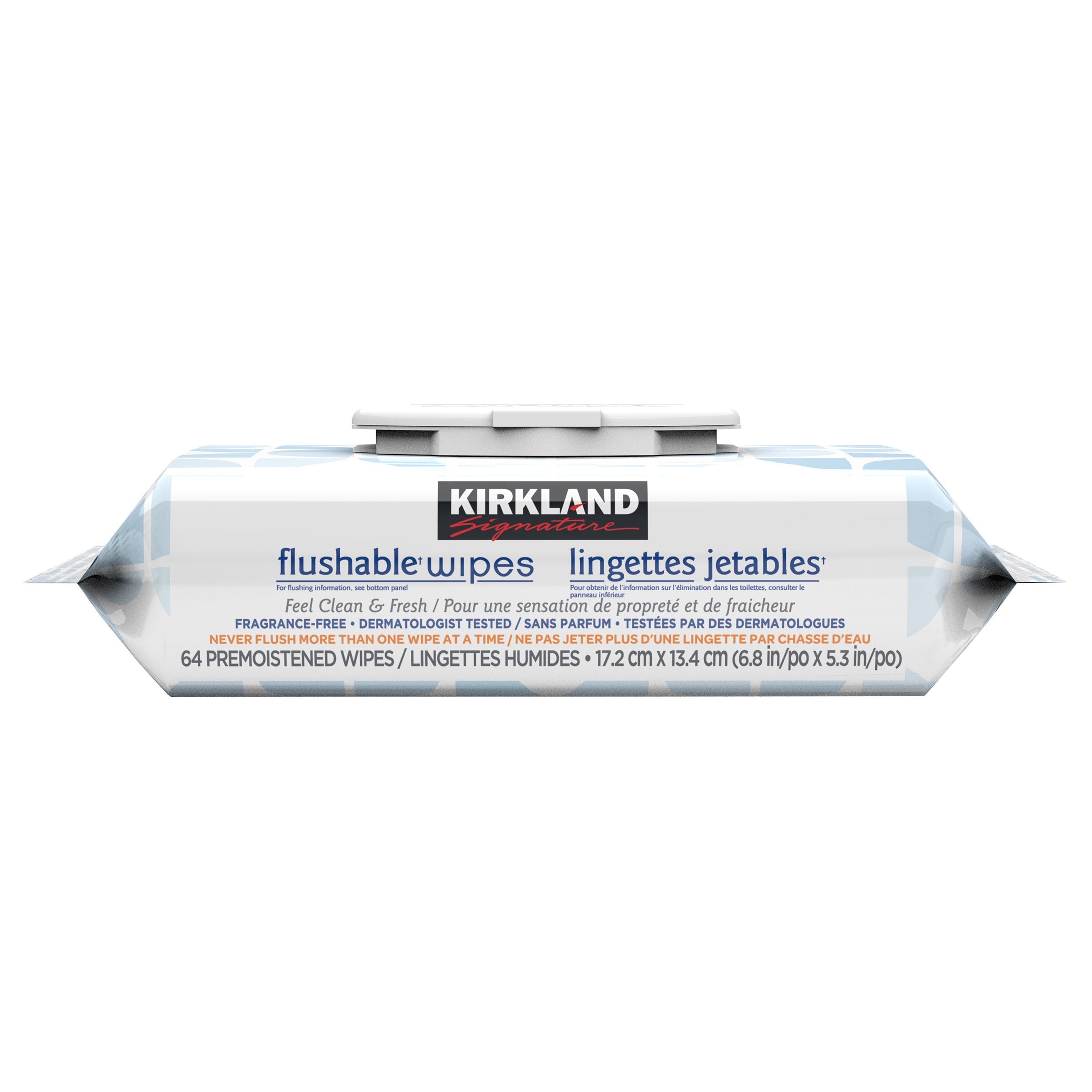 Kirkland Signature 無香可沖式濕紙巾｜植物纖維 (64片 x 10包｜共640片) 產品圖片 4