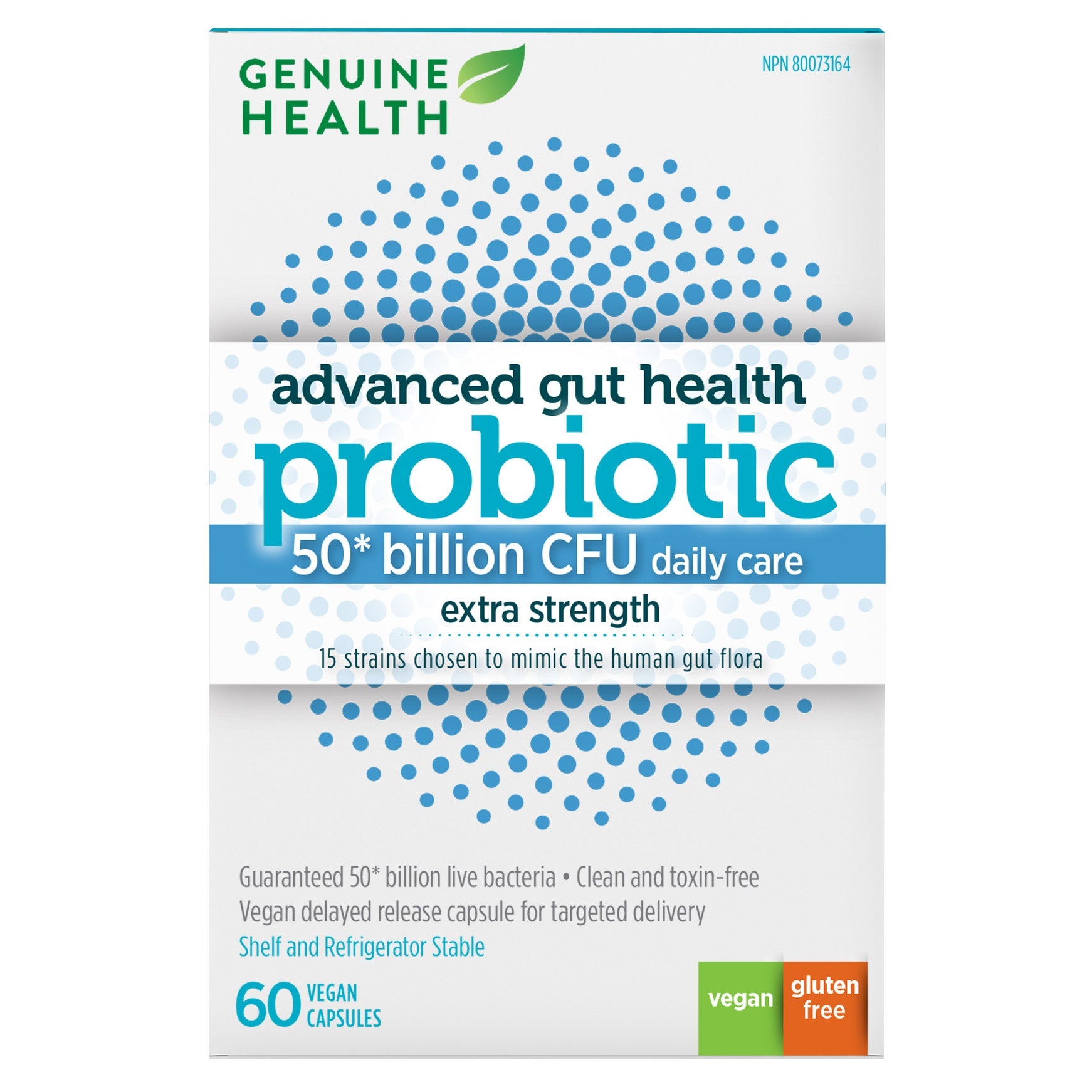 Genuine Health Advanced Gut Health 500億益生菌純素膠囊 (60粒) 產品圖片 1