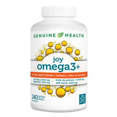 Genuine Health joy omega3+ 高濃度魚油 EPA 500mg + DHA 250mg (240粒) 產品圖片 1