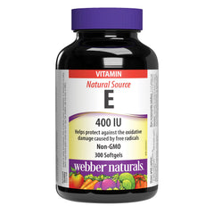 Webber Naturals 維他命E 400IU 抗氧化軟膠囊 (300粒) 產品圖片 1