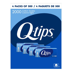 Q-tips 100%純棉棉花棒 家庭裝 (500支 x 4盒｜共2000支) 產品圖片 1