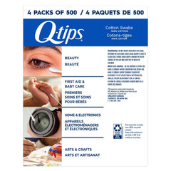 Q-tips 100%純棉棉花棒 家庭裝 (500支 x 4盒｜共2000支) 產品圖片 3