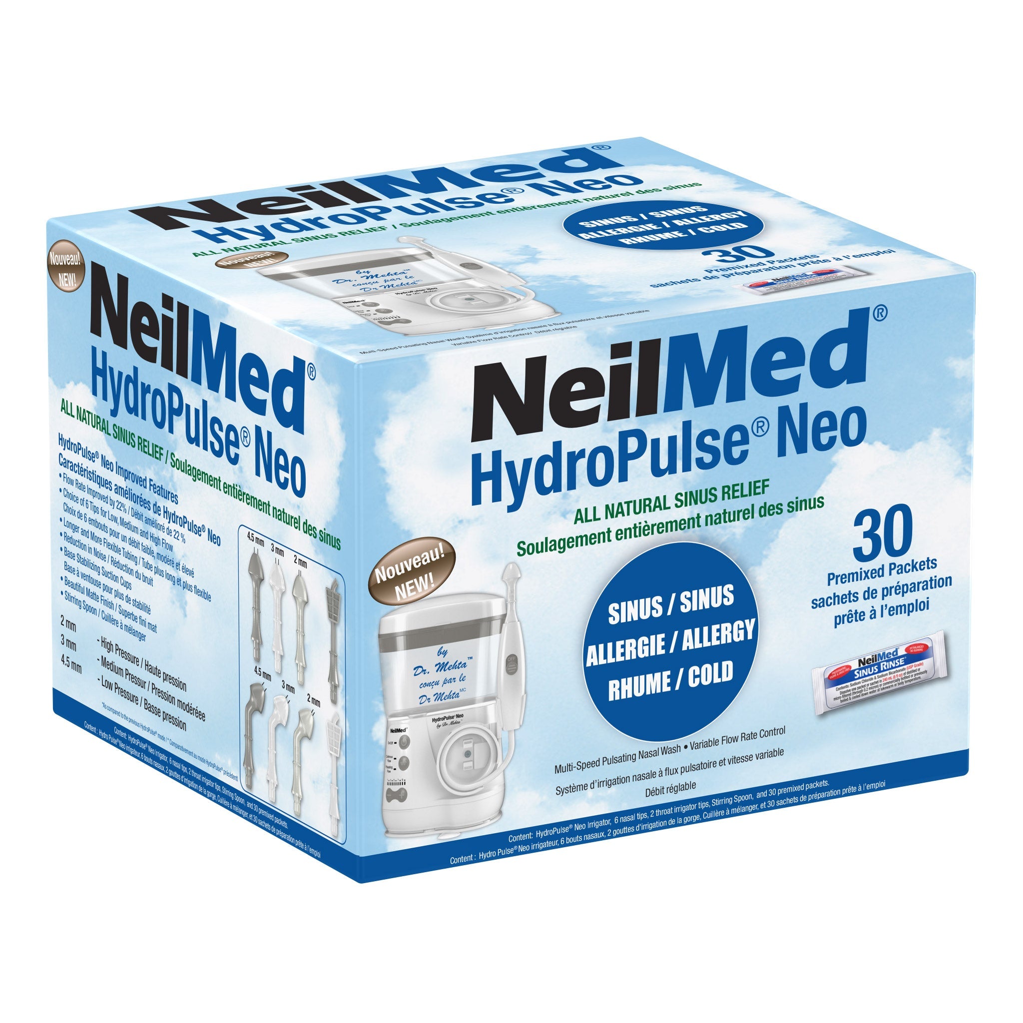NeilMed HydroPulse Neo 電動洗鼻器 + 30包鹽水包 產品圖片 2