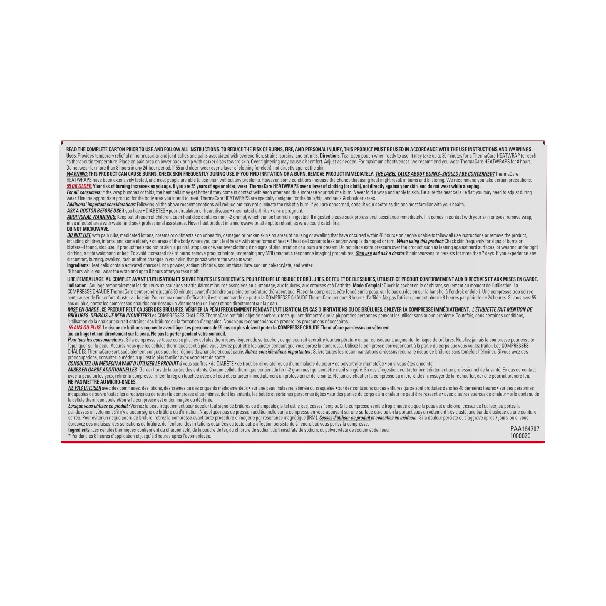 ThermaCare Advanced 背部熱敷止痛貼 (6片) 產品圖片 5