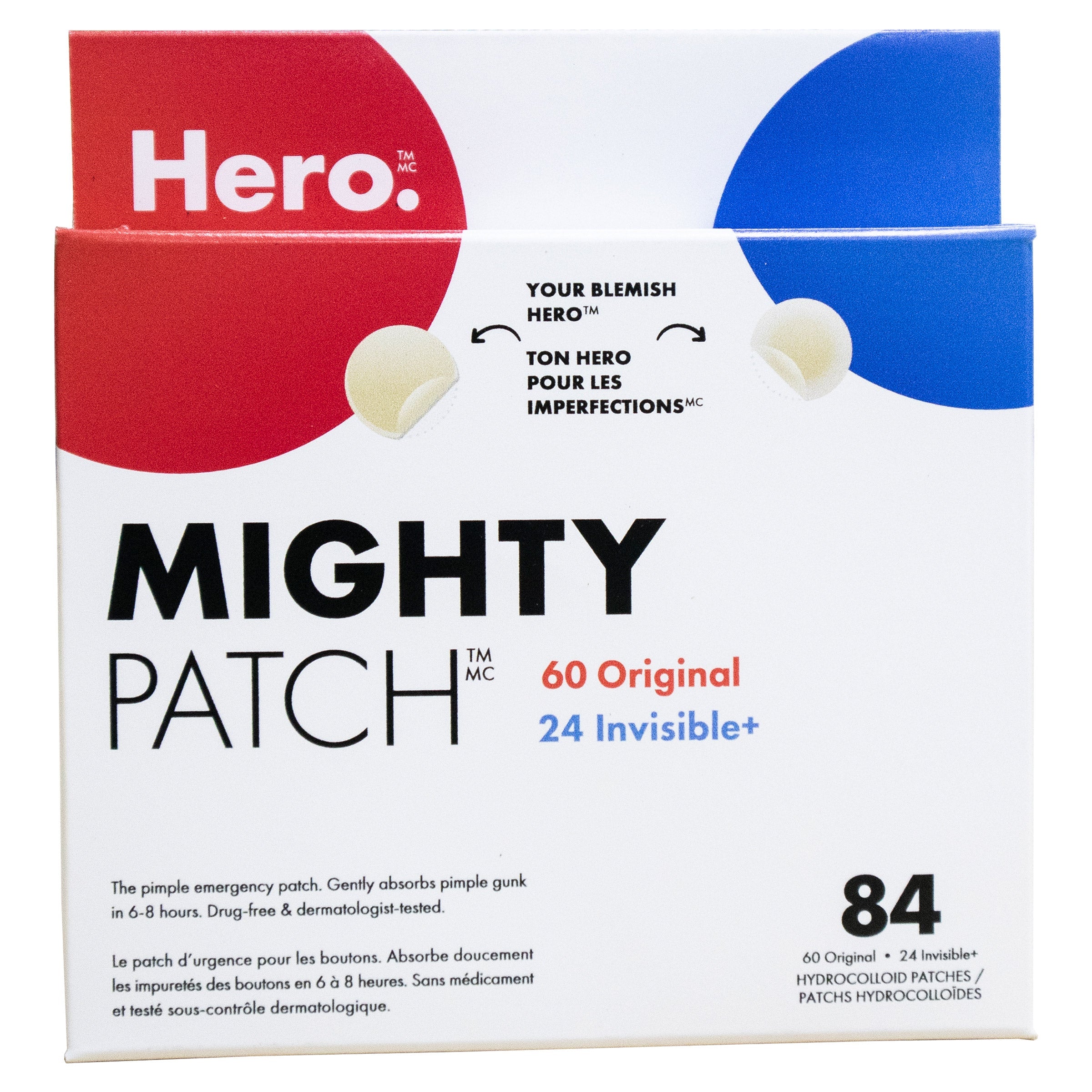Hero Mighty Patch 暗瘡修護貼 Original + Invisible+ (84片) 產品圖片 1