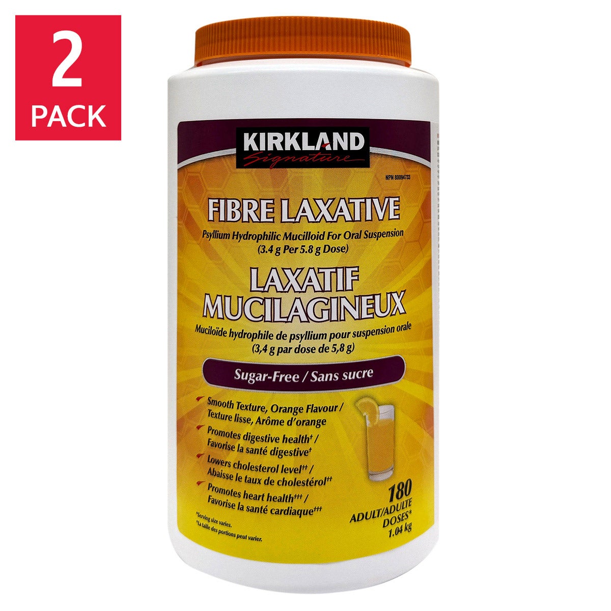 Kirkland Signature Kirkland Signature Fibre Laxative, 2 x 180 Doses 產品圖片 1