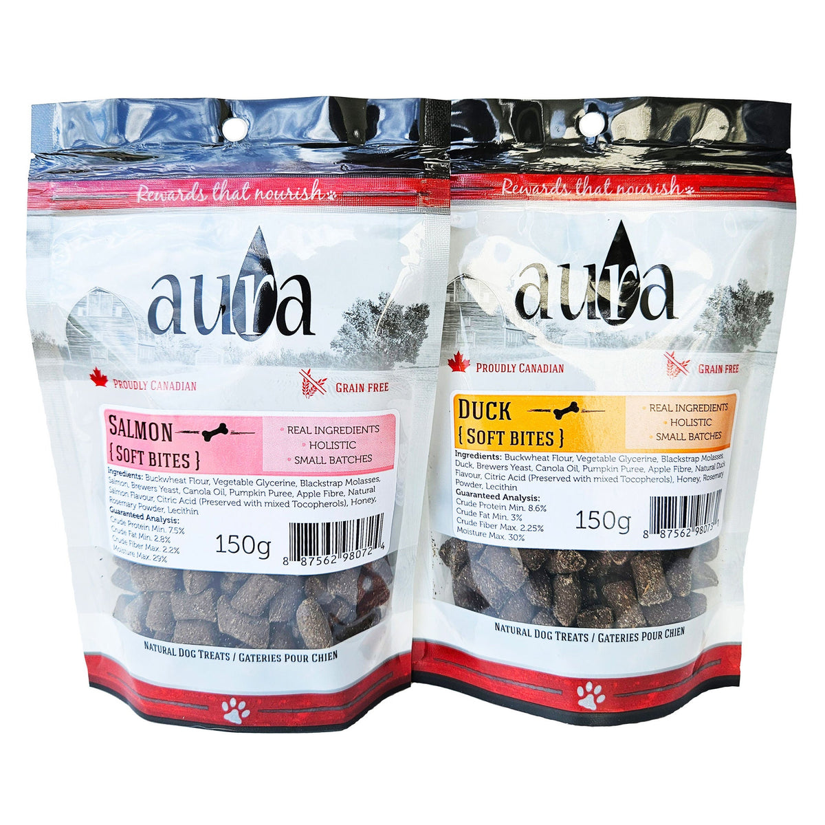 Aura Soft Bites 天然訓練狗小食 雜錦味 (150g x 5包) 產品圖片 1
