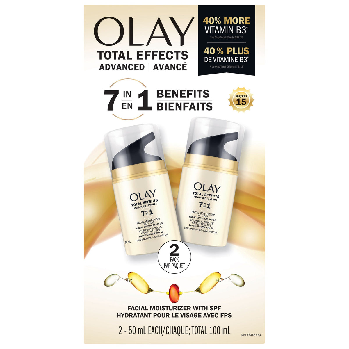Olay Total Effects 七效合一保濕面霜 (50mL x 2罐) 產品圖片 1