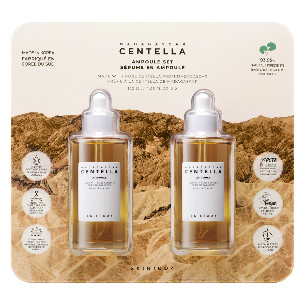 SKIN1004 Madagascar Centella 積雪草安瓶精華 (120mL x 2支) 產品圖片 1