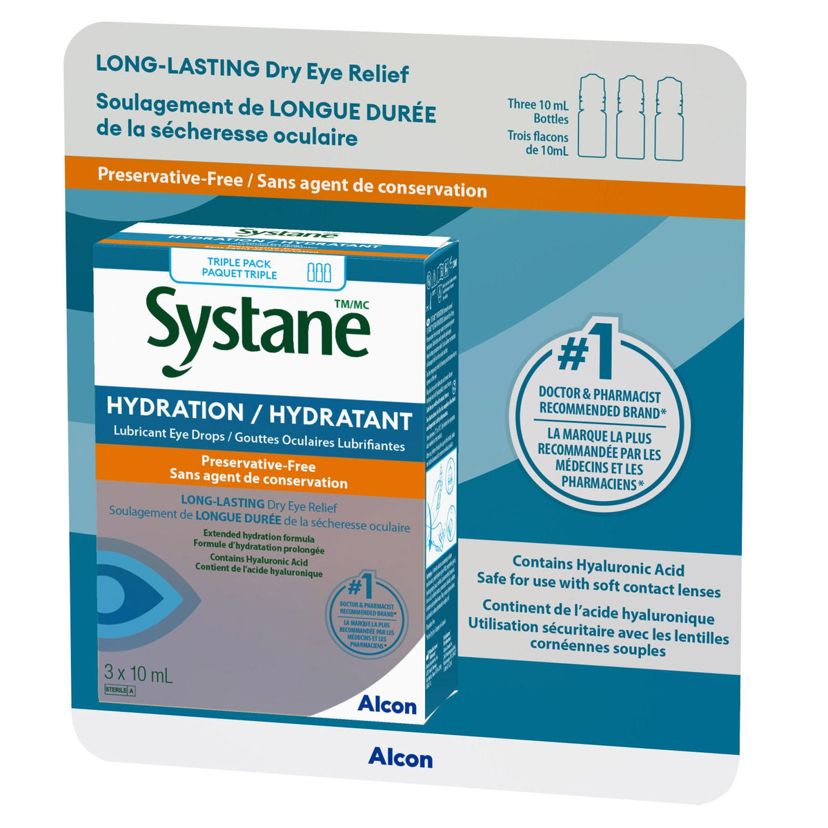 Systane Hydration 長效滋潤乾眼滴眼液 (10mL x 3樽) 產品圖片 1
