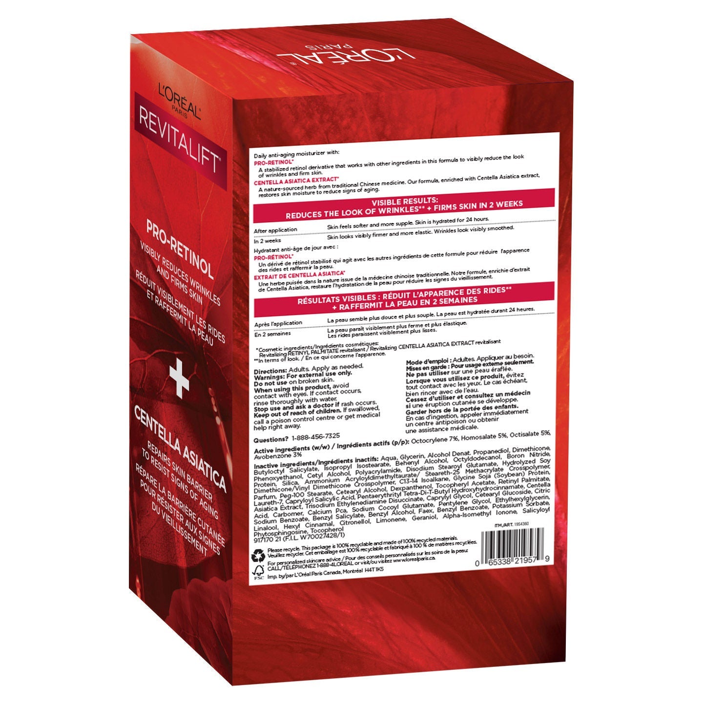 L'Oréal Paris Revitalift 抗皺緊緻日霜 SPF 25 (50mL x 2罐) 產品圖片 2