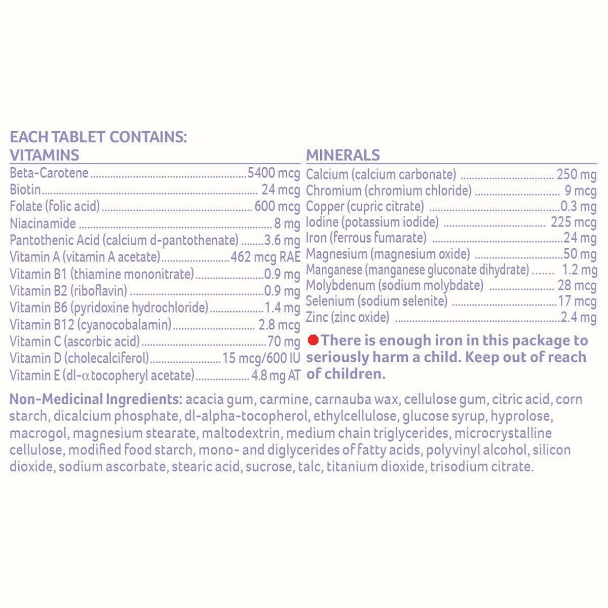 Nestlé Materna 孕婦全效綜合維他命 (150片) 產品圖片 2