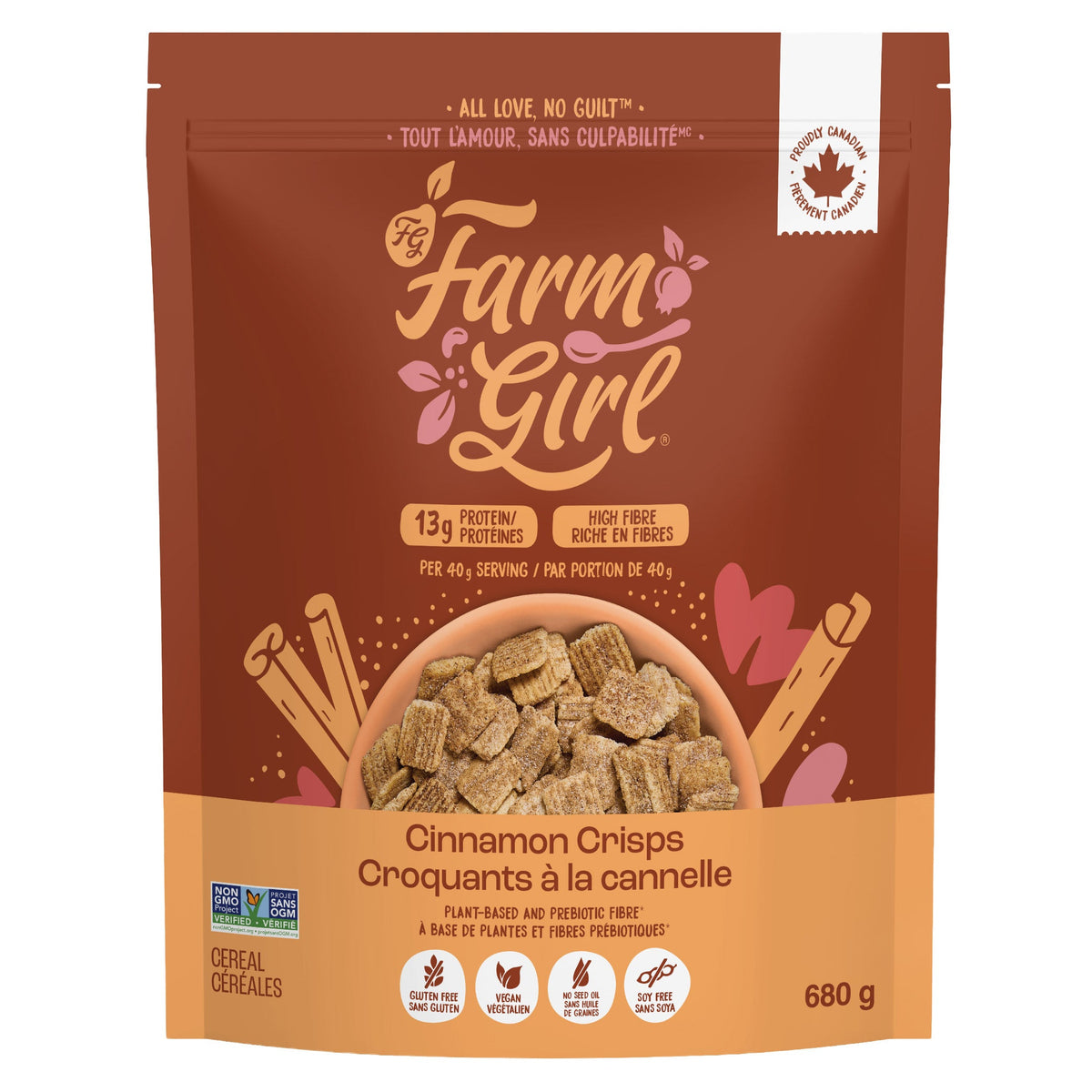 Farm Girl 無麩質肉桂脆脆高蛋白早餐穀物 13g蛋白質 (680g) 產品圖片 1
