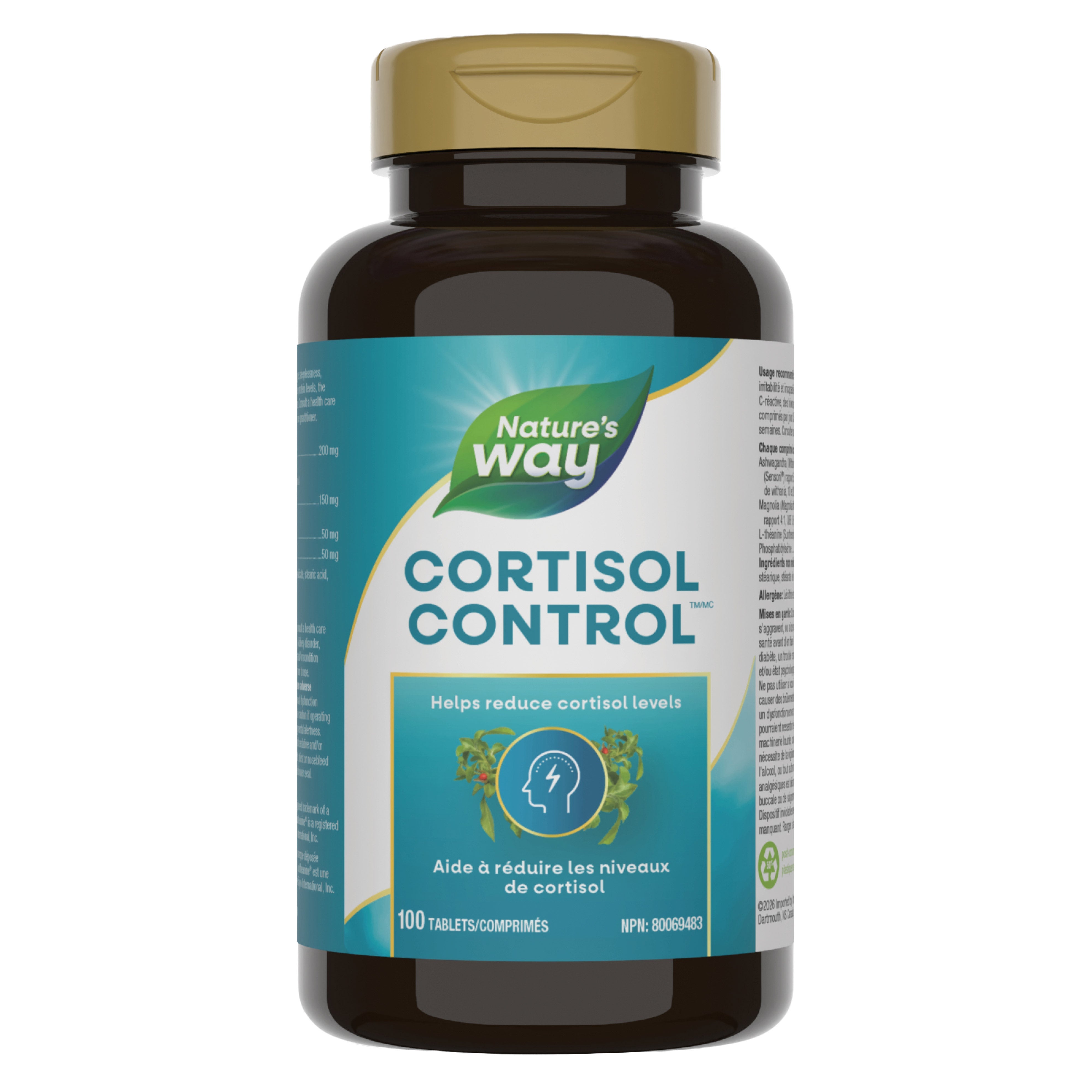 Nature's Way Cortisol Control Sensoril 南非醉茄皮質醇舒壓複方 (100片) 產品圖片 1
