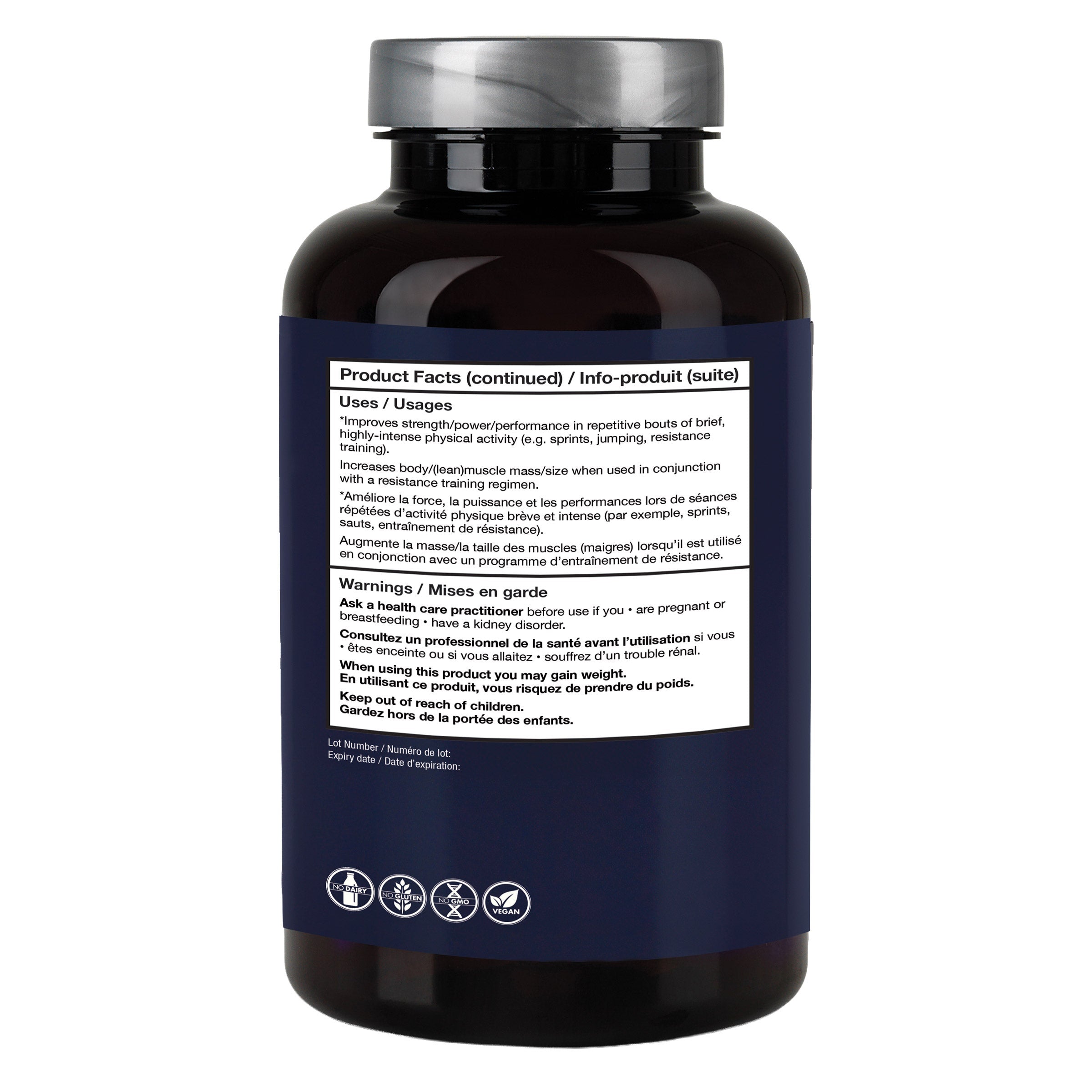 New Nordic Creatine 肌酸運動增肌軟糖 檸檬味 1.2g／粒 (120粒) 產品圖片 3