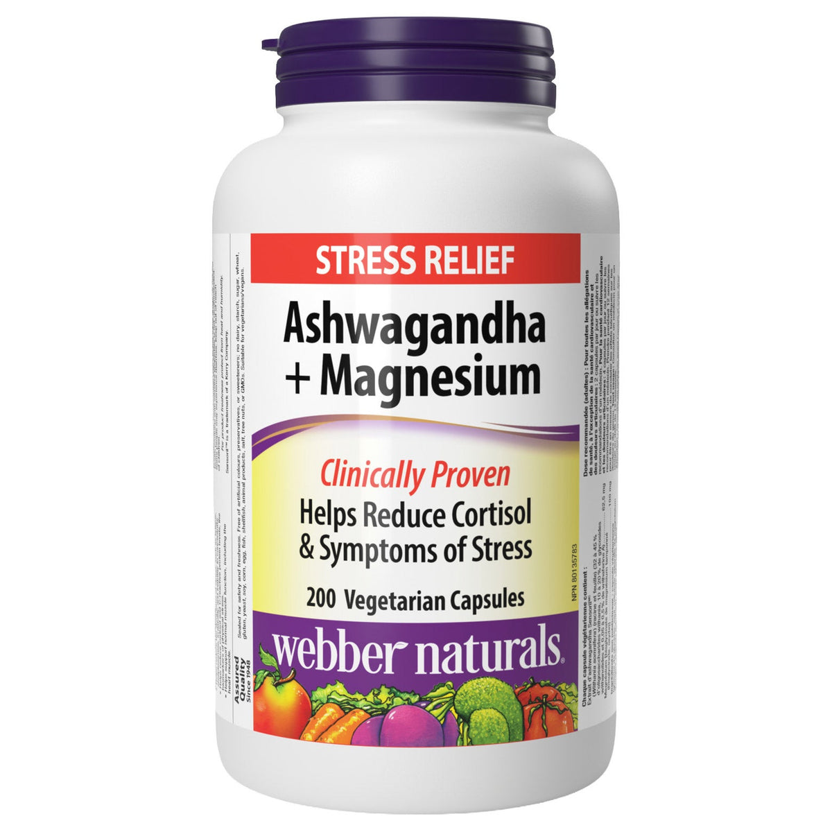 Webber Naturals 南非醉茄 + 鎂素食膠囊 (200粒) 產品圖片 1
