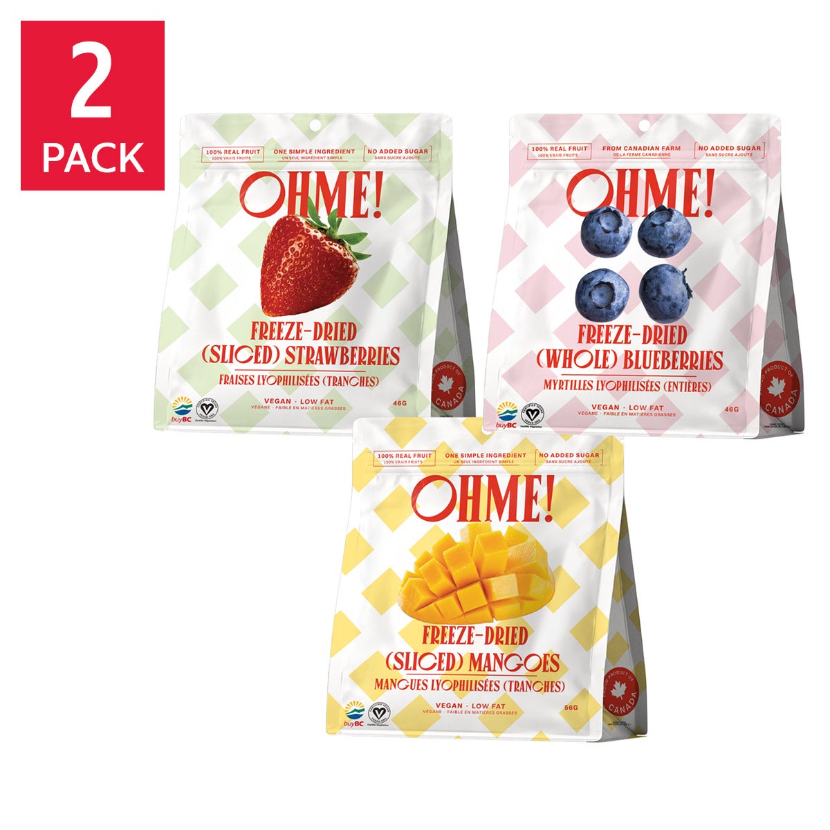 OHME! 加拿大製真果凍乾水果雜錦 無添加糖 (6包) 產品圖片 1