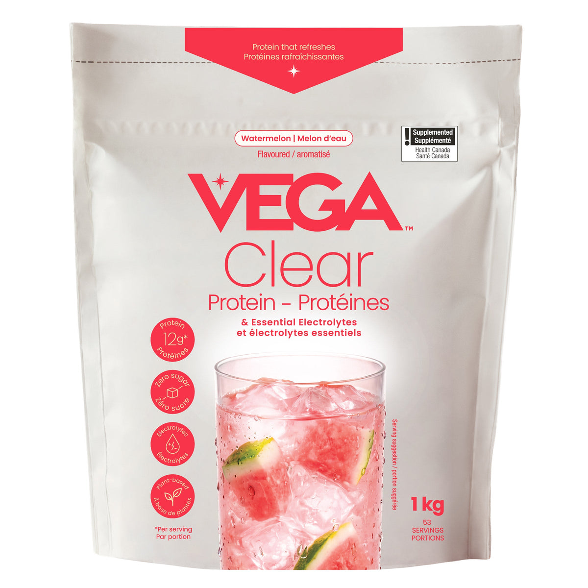 Vega Clear Protein 透明植物蛋白粉 西瓜味 (1kg) 產品圖片 1