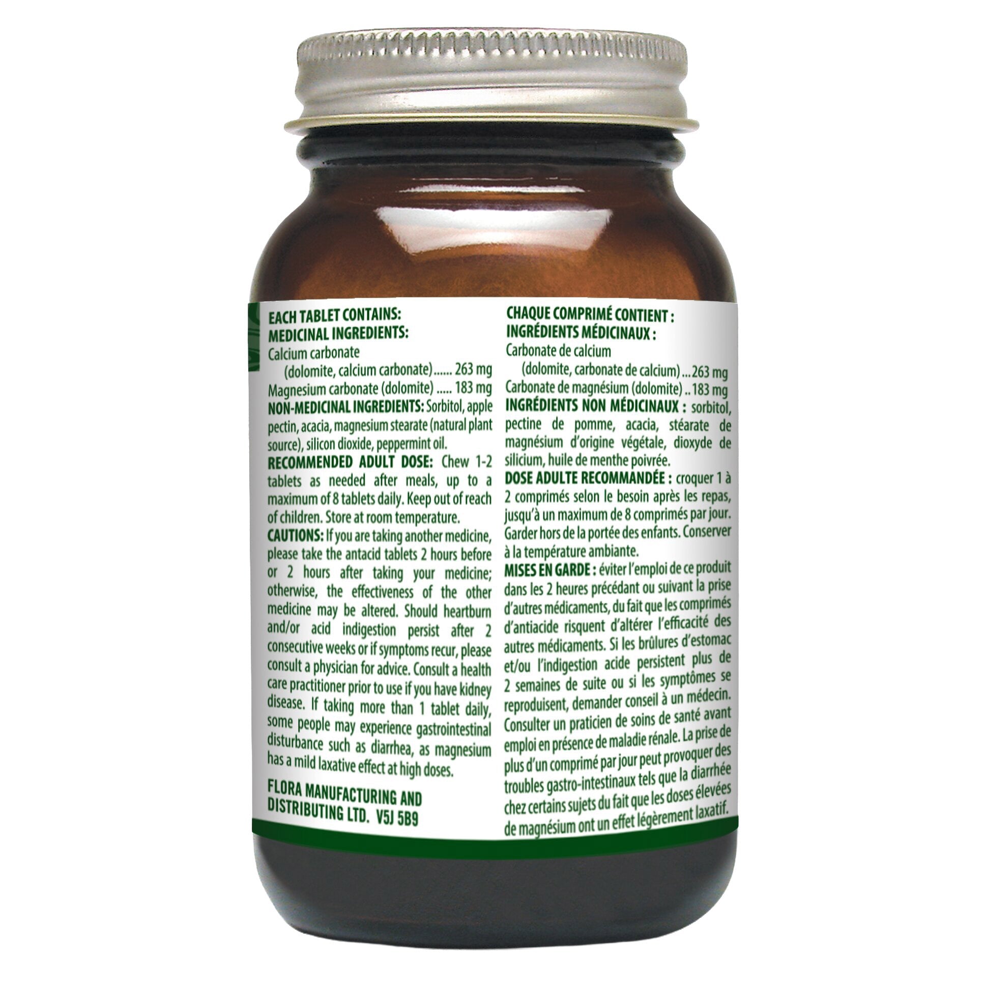 Flor 薄荷味抗酸胃藥咀嚼片 (90片 x 3樽) 產品圖片 2