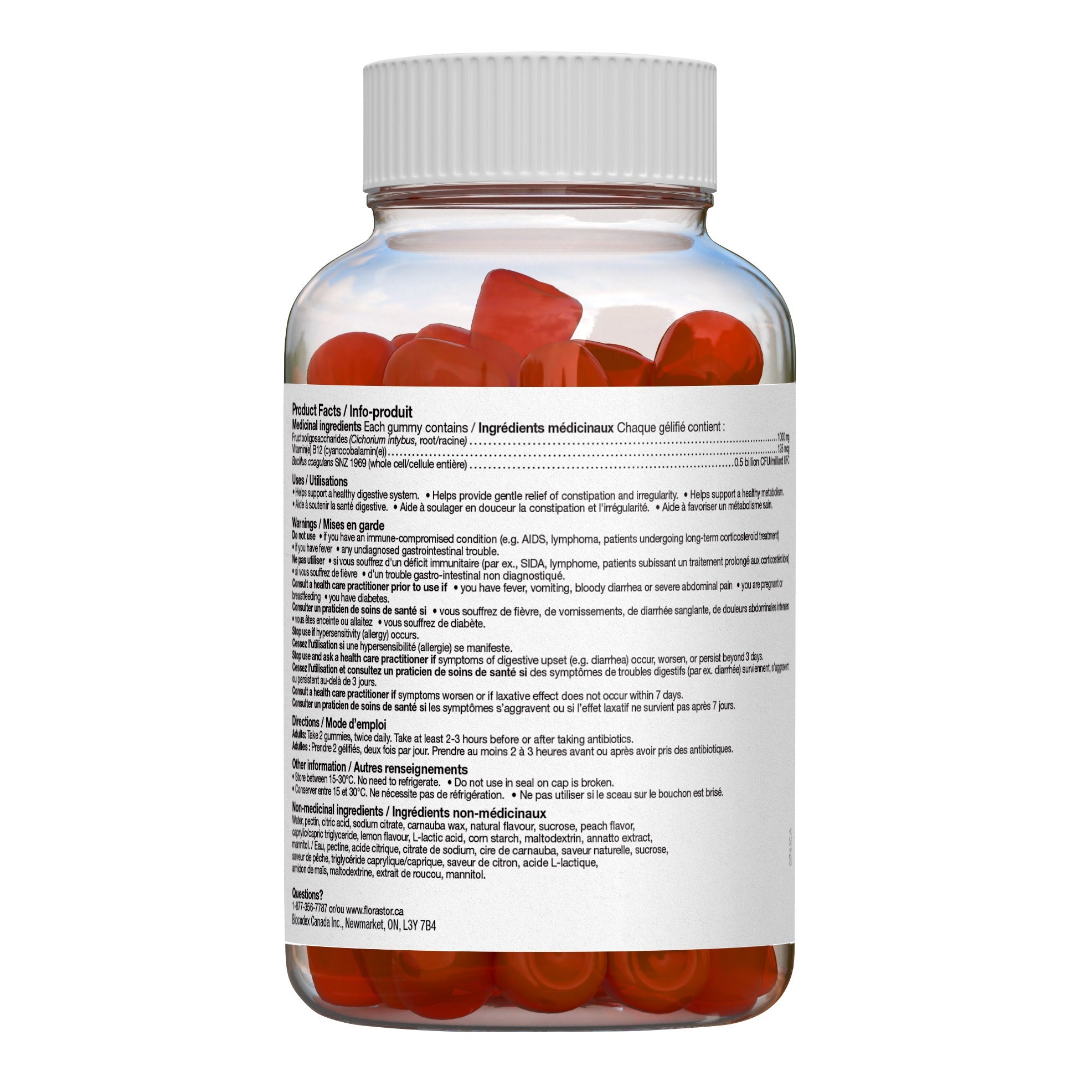 Florastor Florastor Probiotic + Fibre Supplement, 2 x 56 Gummies 產品圖片 2