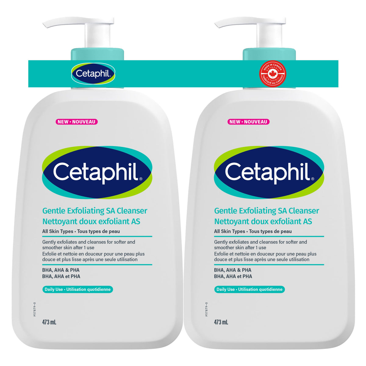 Cetaphil Gentle Exfoliating SA 溫和煥膚潔面乳 (473mL x 2支) 產品圖片 1