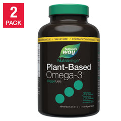 Nature's Way Nature's Way NutraVege Plant-Based Omega-3 Mint, 2 x 75 Softgels 產品圖片 1
