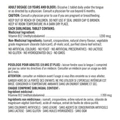 Kirkland Signature 維他命B12 1200mcg 櫻桃味舌下片 (360片) 產品圖片 2