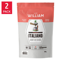 Café William Espresso Italiano 公平貿易有機咖啡豆 (908g x 2包) 產品圖片 1