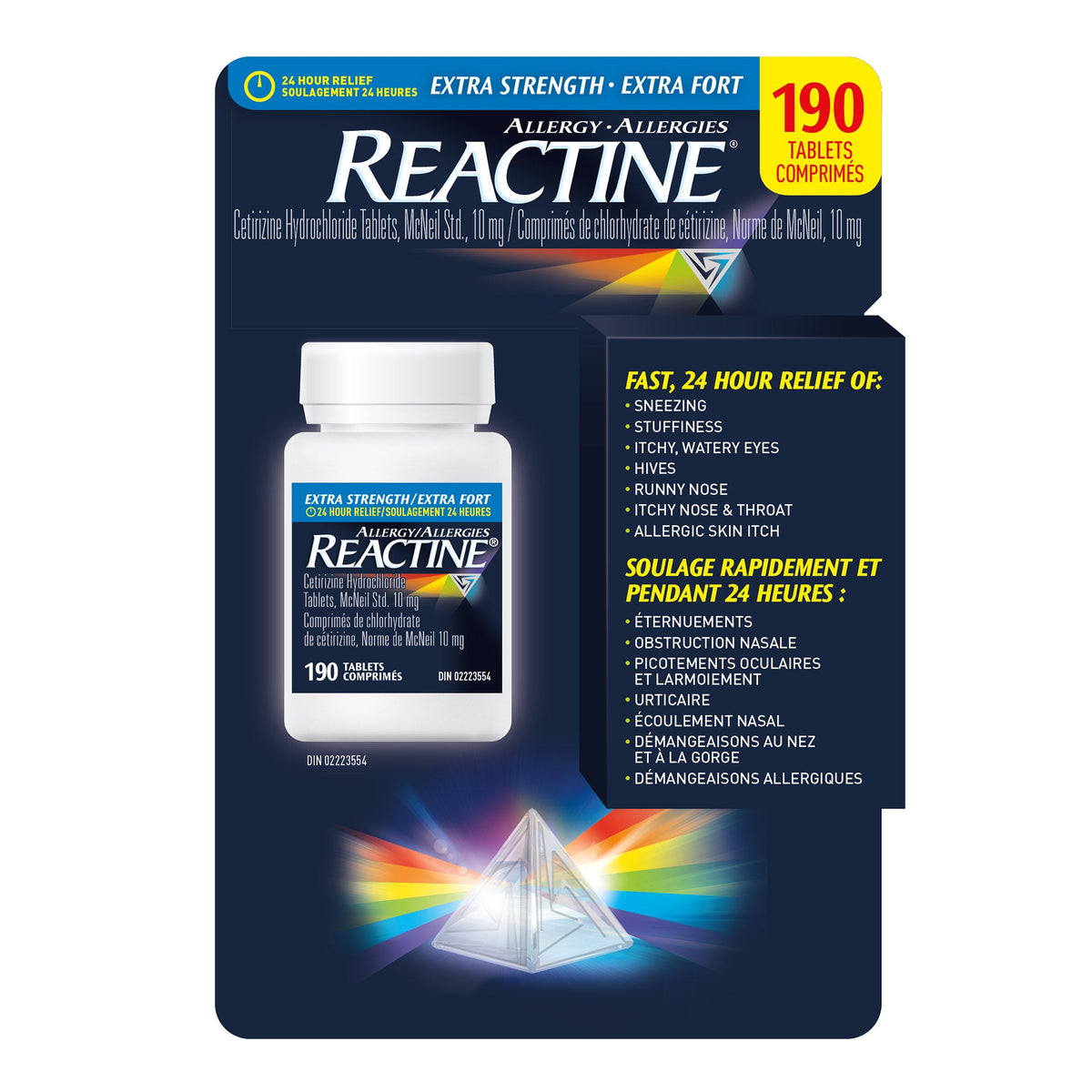 Reactine Reactine Allergy Extra Strength, 10 mg, 190 Tablets 產品圖片 1