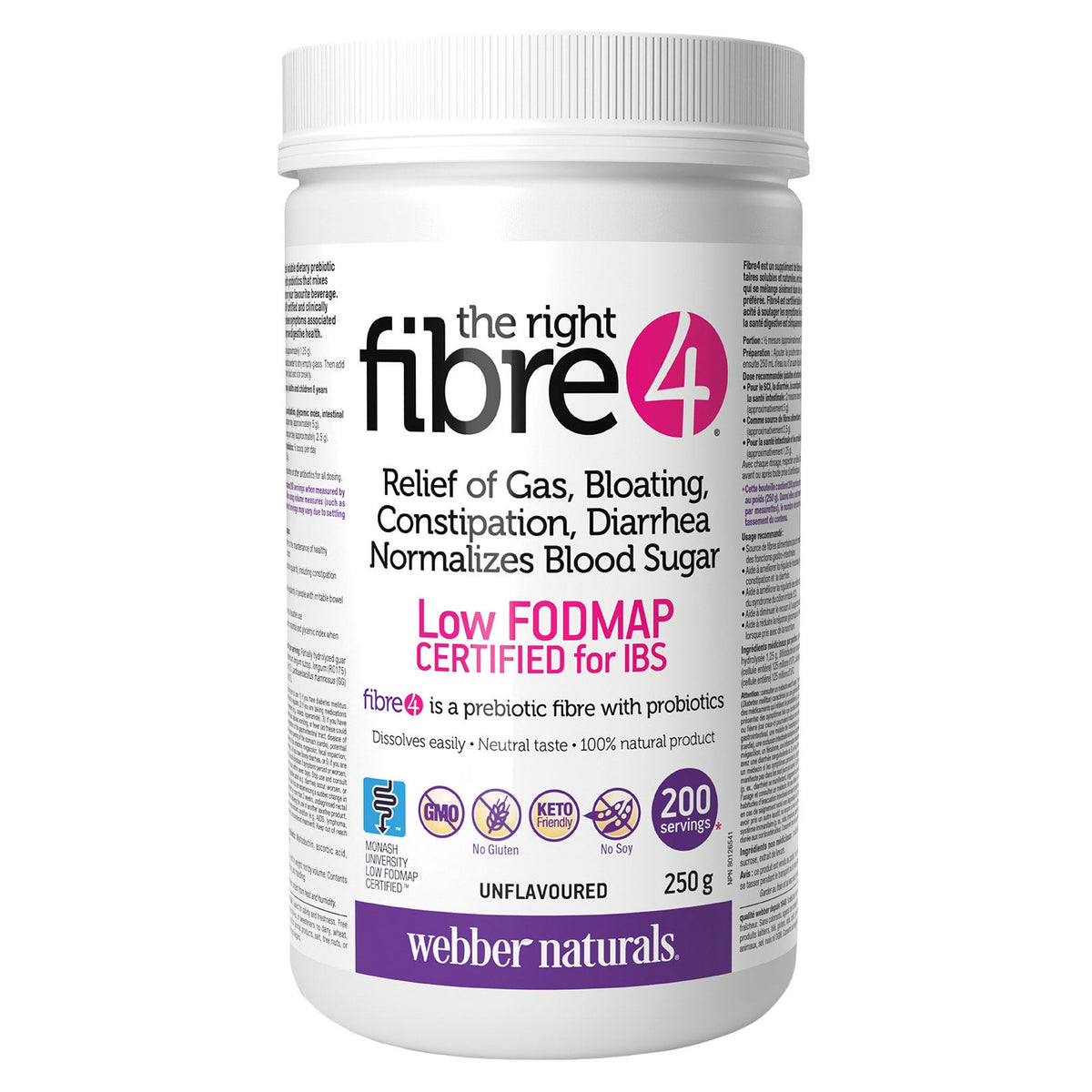 webber naturals webber naturals The Right Fibre4 Powder, 250 g 產品圖片 1