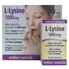 Webber Naturals L-Lysine 賴氨酸 1000mg (140片 x 2樽) 產品圖片 3