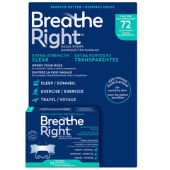 Breathe Right Breathe Right Extra Strength Clear, 72 Strips 產品圖片 1