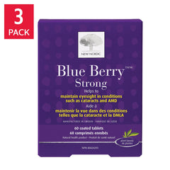 New Nordic New Nordic Blue Berry Strong, 3 x 60 Tablets 產品圖片 1
