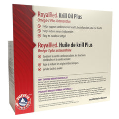 Webber Naturals Royal Red 磷蝦油 750mg + 蝦紅素 (120粒) 產品圖片 4
