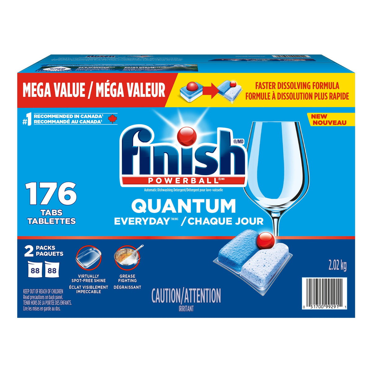 Finish Quantum Everyday 洗碗碟機清潔丸 (176粒) 產品圖片 1