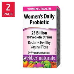 webber naturals webber naturals Women's Daily Probiotic 25 Billion CFU, 2 x 30 Vegetarian Capsules 產品圖片 1