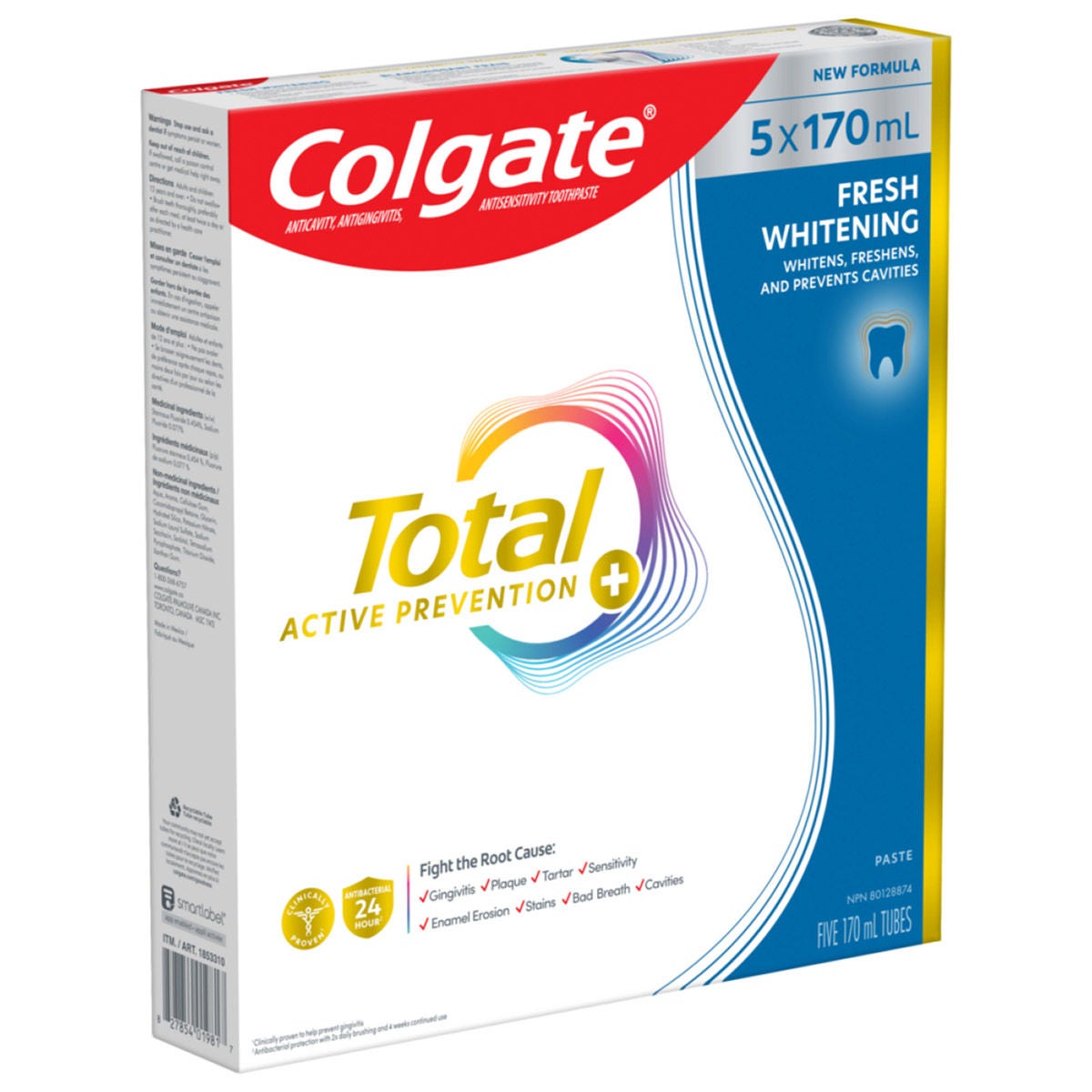 Colgate 牙膏 (170mL x 5) 產品圖片2