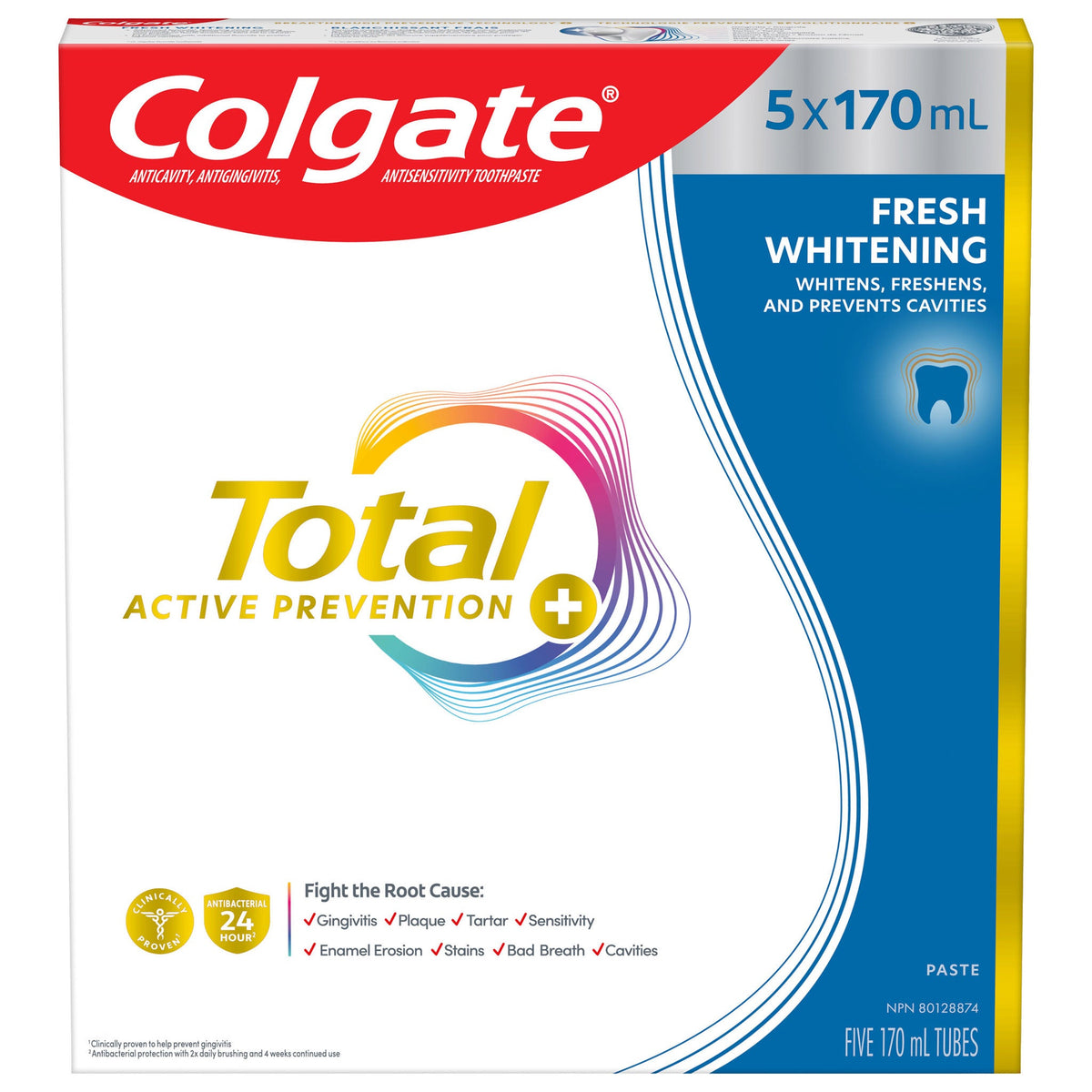 Colgate 牙膏 (170mL x 5) 產品圖片1